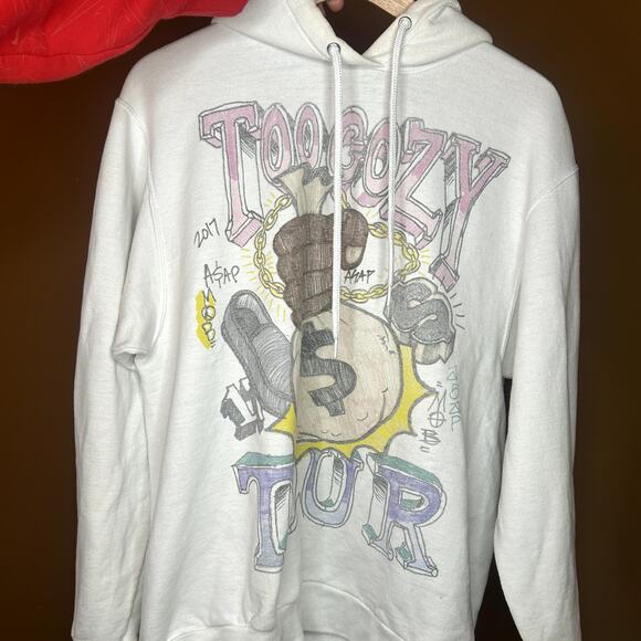 Rare Asap Mob Too Cozy Tour Hoodie RARE - Picture 3 of 9